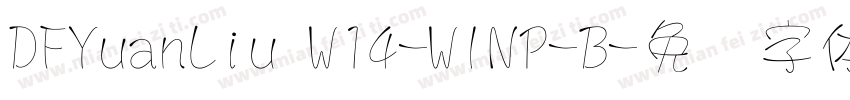 DFYuanLiu W14-WINP-B字体转换